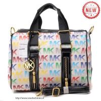 michael kors grayson logo groot witte multicolor boekentassen Vintage Tassen 8d7z8532